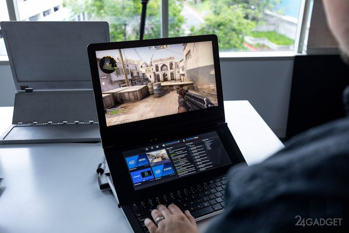 Intel показала самый необычный ноутбук с двумя экранами (7 фото) - «Гаджеты»
