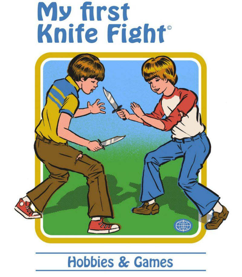 «Мой первый бой на ножах» и «Как ухаживать за котом-демоном»: обложки детских книг от Стивена Родса