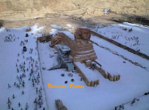 Неожиданный снег + анекдоты про снег и Египет - «Анекдоты»